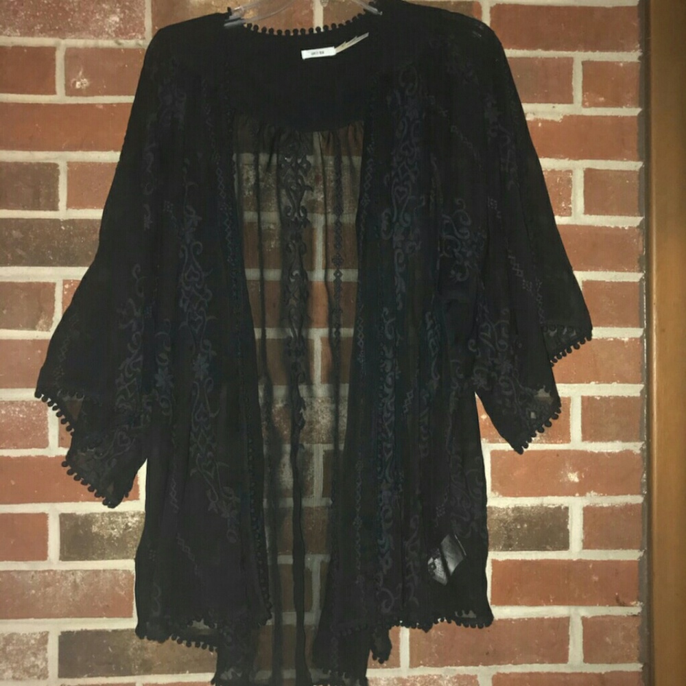 Black cardigan